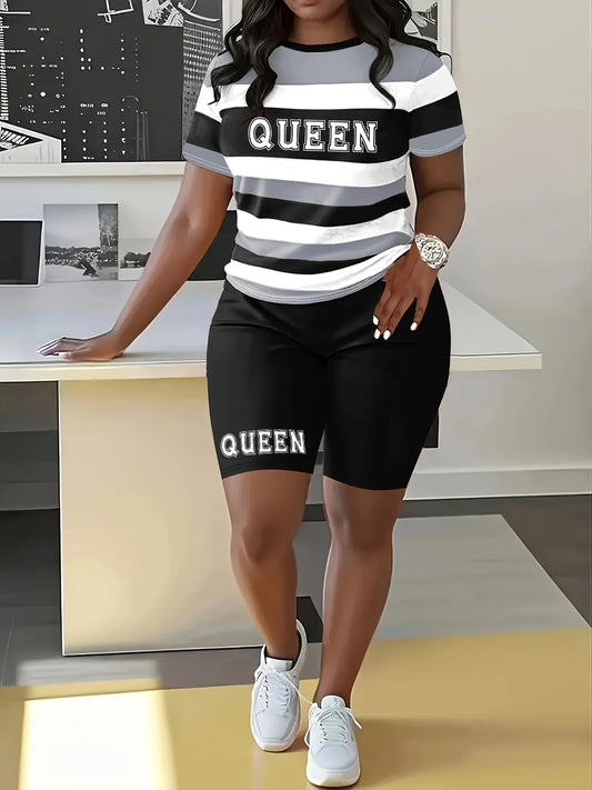 Fashion 2025 Casual Sports Suit Hip Hop Street Style Outdoor Sport 3D Printed T-shirt Shorts Set